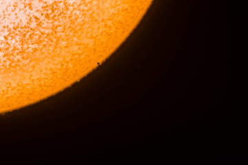 An amazing astronomical event, Planet Mercury transit over the Sun surface, 11th November 2019. We...