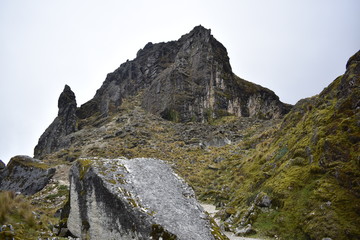 Mountains Along the Salkantay Trail