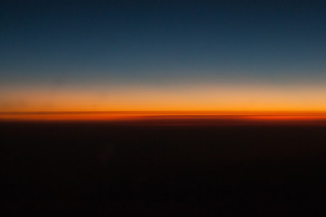 sunset in the sky