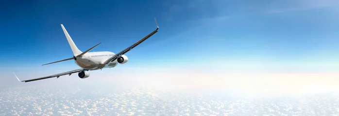 Foto op Plexiglas Vliegtuig Passagiersvliegtuig vliegen