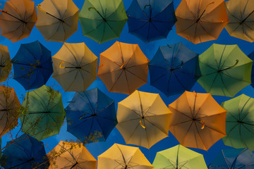 Fototapeta na wymiar colorful umbrealas 