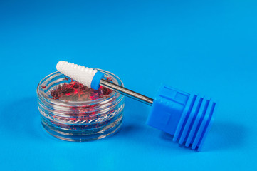 A set of cosmetic tools for manicure and pedicure