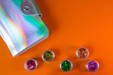 A set of cosmetic tools for manicure and pedicure