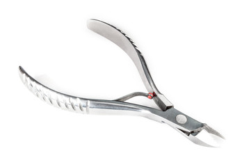 A set of cosmetic tools for manicure and pedicure closeup.NEF