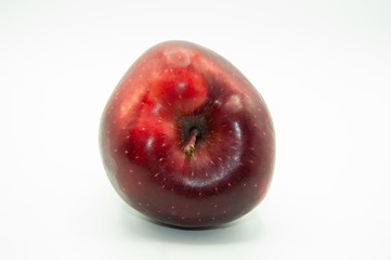 isolated red apples on a white background