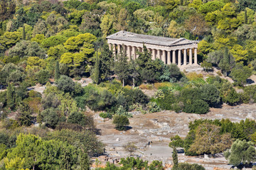 Fototapeta na wymiar Temple of Hephaestus in Athens in Greece