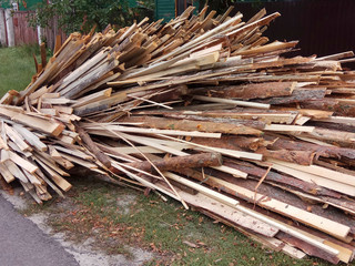pile of wooden logs