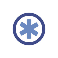 medical cross symbol flat style