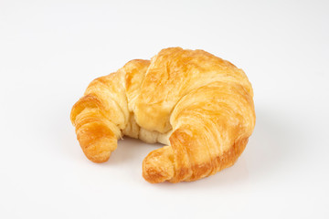 Fresh croissant isolated on white background