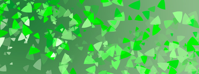 Abstract green background with geometric petals