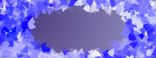 Abstract blue frame background. Beautiful blue banner concept