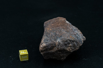 Chondrite Meteorite L6W2 Type isolated, piece of rock formed as an asteroid in the universe at during Solar System creation. The meteorite comes from an asteroid fall impacting Earth at Atacama Desert