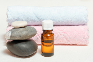 Spa beauty treatment background. Aromatherapy oil.