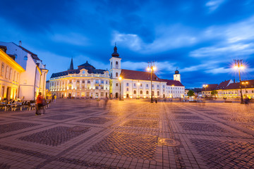 Holy Trinity Church and Sibiu City Hall