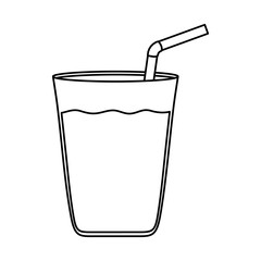 juice in glass beverage icon