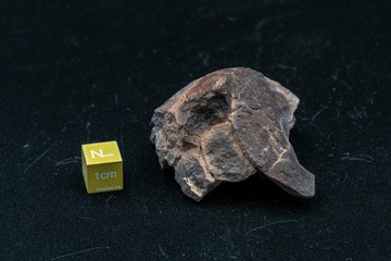 Chondrite Meteorite L6W2 Type isolated, piece of rock formed as an asteroid in the universe at during Solar System creation. The meteorite comes from an asteroid fall impacting Earth at Atacama Desert