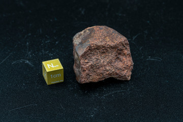 Chondrite Meteorite L6W2 Type isolated, piece of rock formed as an asteroid in the universe at during Solar System creation. The meteorite comes from an asteroid fall impacting Earth at Atacama Desert