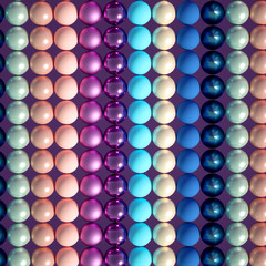 Beautiful colorful vibrant pattern. 3d illustration, 3d rendering.
