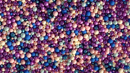 Beautiful colorful vibrant pattern. 3d illustration, 3d rendering.