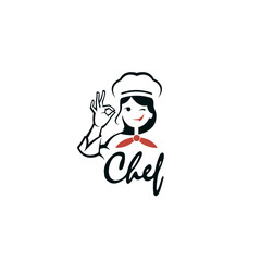 chef woman design isolated on white background