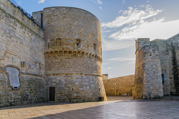 Fototapeta na wymiar Castle Fortress in Otranto Puglia Italy