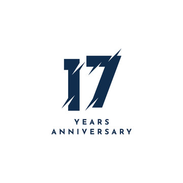 17 Years Anniversary Template Design