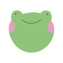 cute little frog character icon