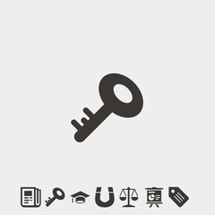 key icon vector illustration and symbol foir website and graphic design