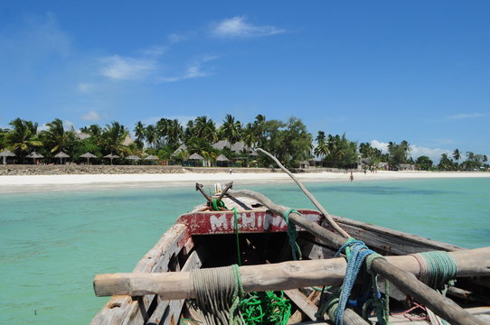 paradise beach Zanzibar Uroa Fishing