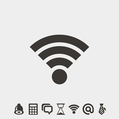 wifi icon vector illustration and symbol foir website and graphic design