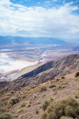 badwater basin from dantes view in death valley, california, usa