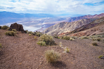 badwater basin from dantes view in death valley, california, usa