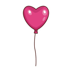 Fototapeta na wymiar pink heart balloon icon