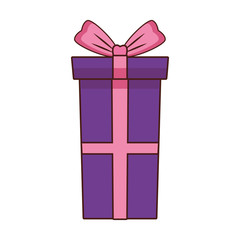 purple gift box icon