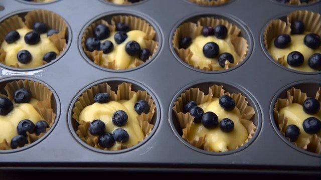 home made blueberry muffin image