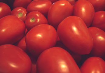 Central de Abastos Market, Mexico City / Mexico Dec 22 2009 A lot of tomatoes in a Mexican market, The tomato is consumed in diverse ways, raw or cooked, in many dishes, sauces, salads, and drinks. 