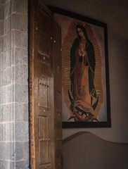 Ex Hacienda San Miguel Regla, Hidalgo / Mexico - Jun 2018 Our Lady of Guadalupe also known as the...