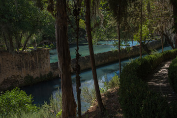 Obraz premium View of the beautiful Old Plantation ( Ex hacienda de San Miguel Regla) in Hidalgo, Mexico