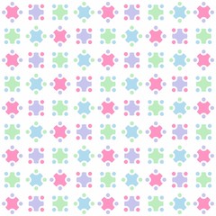 The Amazing of Colorful Circle Pink, Purple, Green and Blue, Abstract, Repeat, Illustrator Pattern Wallpaper 
