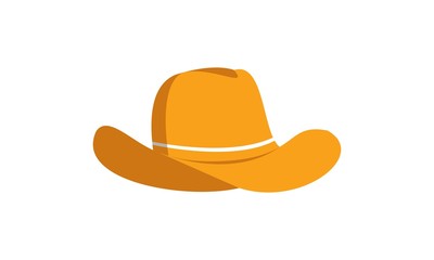 Cowboy hat simple vector logo design