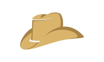 Cowboy hat simple vector logo