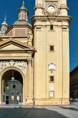 Fototapeta na wymiar Cathedral of the Virgin of Pilar in Zaragoza.Spain