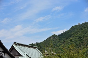 Gifu, Japan, mountain and city