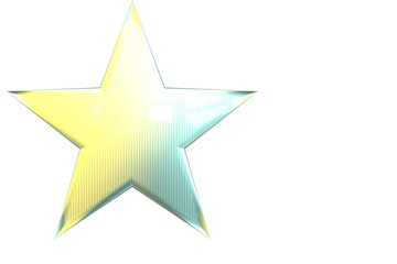 Obraz premium Star on a plane color background