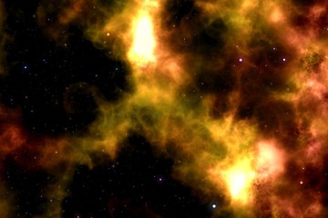 Fototapeta na wymiar Background with multiple colored space nebula design