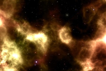 Background with multiple colored space nebula design