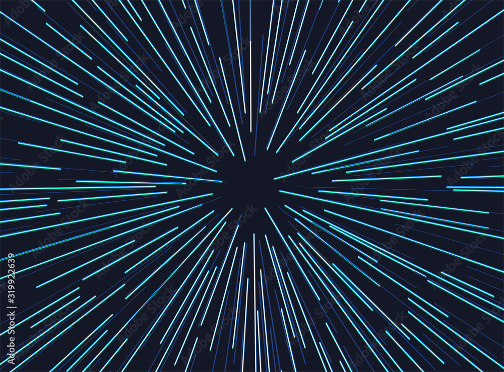 Wall mural speed lines particles background design