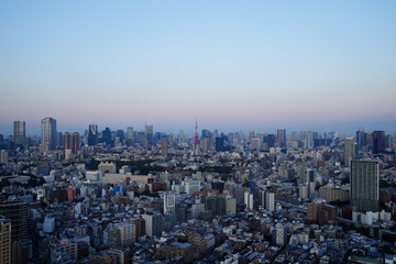 Obraz premium 日本・東京の夕方の景色