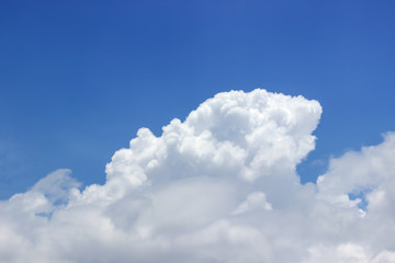 Blue sky with white clouds. Nature background