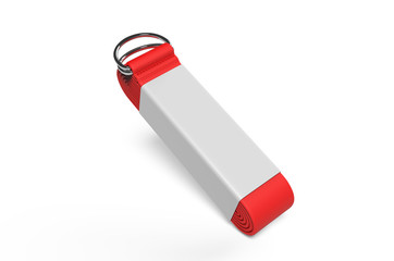 Blank Yoga  Cotton D ring Belt For Branding, 3d render illustration.
